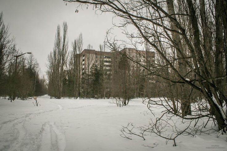 Create meme: Pripyat is a ghost town, pripyat aesthetics in winter chernobyl\, pripyat chernobyl winter