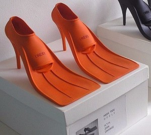 Create meme: shoes, shoes flippers, the fins on the heels
