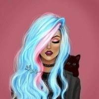 Create meme: girly m, girly m rainbow hair, pictures girls