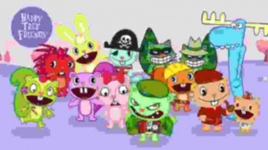 Create meme: happy tree friends