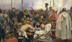 Create meme: Repin Cossacks, Ilya Repin Cossacks