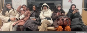 Создать мем: модники в метро, человек, смешные люди в метро