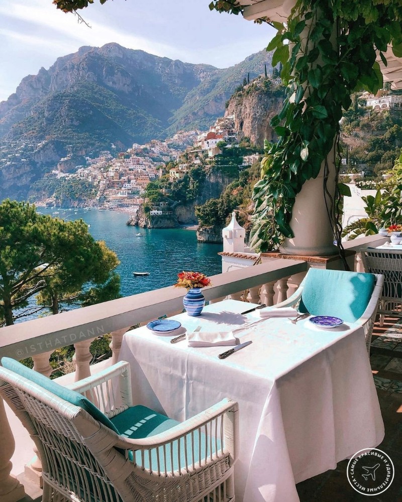 Create meme: positano italy, Capri Italy, italy positano breakfast