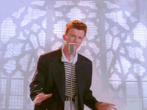 Создать мем: рик эстли never gonna give, never gonna give you up, рикроллинг