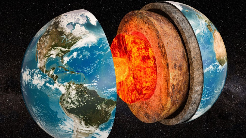 Create meme: the structure of the earth, earth , the internal structure of the earth