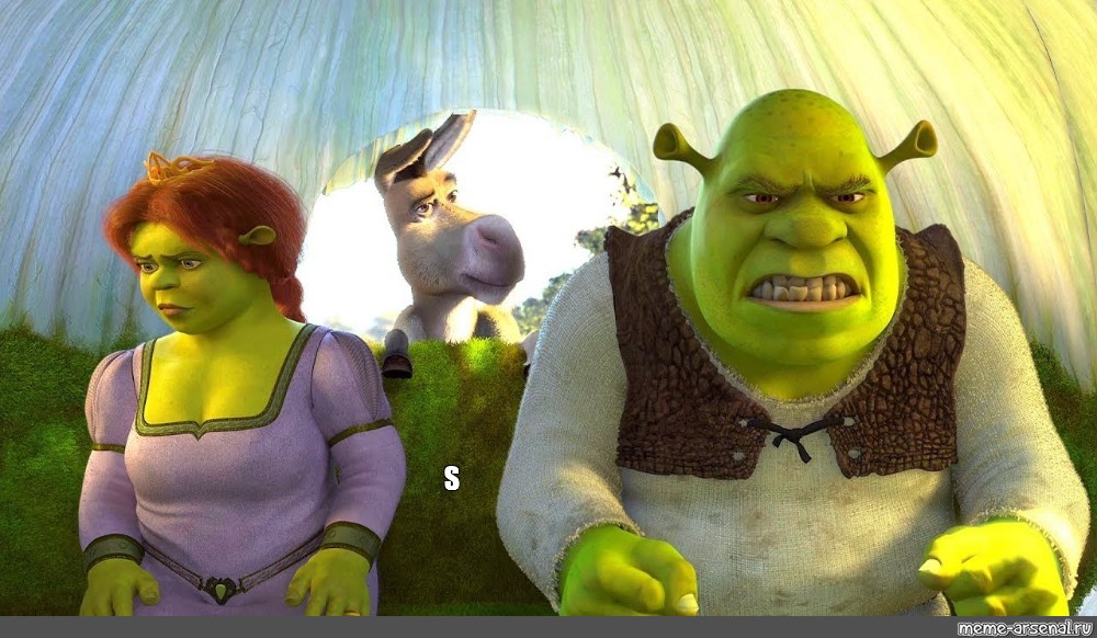 #Shrek Fiona and donkey. 