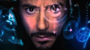 Create meme: Jarvis, Tony Stark wearing an Iron Man helmet, Robert Downey 