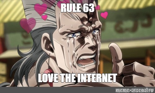 Rule 63 < Rule 63 is an Internet meme that states that, as a rule, for  every