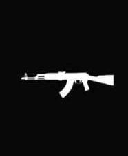 Create meme: kalashnikov ak 47 assault rifle, ak 47 on a black background, AK 47 logo