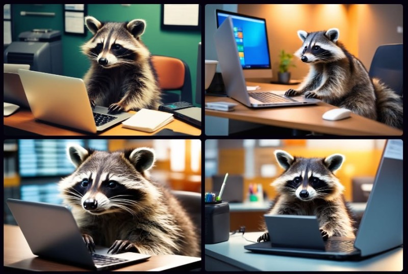 Create meme: enotice, pet raccoon, enotik 