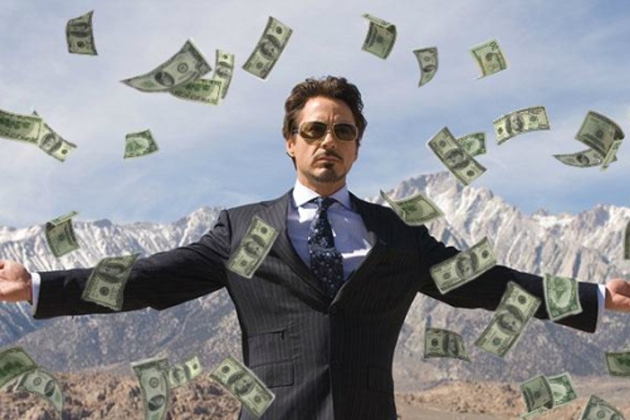 Create meme "people awash in cash, millionaire , Tony stark money" -  Pictures - Meme-arsenal.com