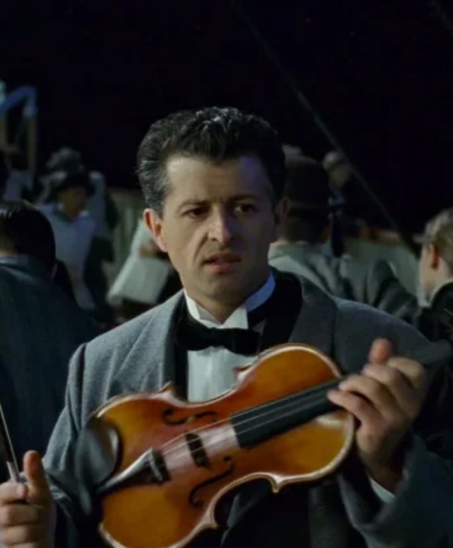 Create meme: a frame from the movie, the orchestra on the Titanic, Titanic 1997