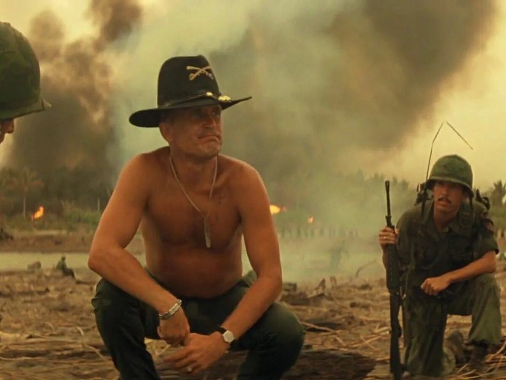 Create meme: Robert Duvall Apocalypse now, Apocalypse now 1979, the smell of Napalm in the morning 