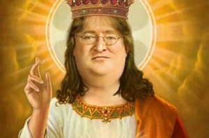 Create meme: Monk with Gabe Newell