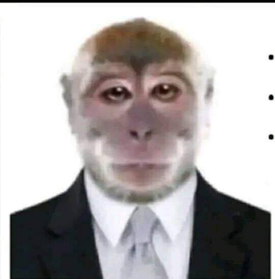 Создать мем: telegram, человек, лицо обезьяны