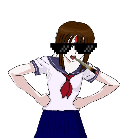 Create meme: simulator andere, yandere simulator characters, figure 