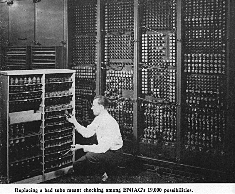 Create meme: eniac (USA, 1946, first generation computers, the first generation of computers