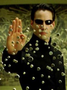 Create meme: matrix, the matrix, neo stops the bullets