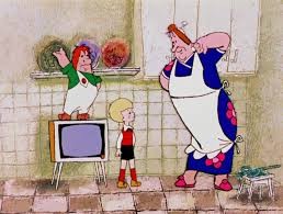 Create meme: The kid and Carlson, who lives on the roof, Carlson cartoon babysitter, Carlson returned cartoon 1970
