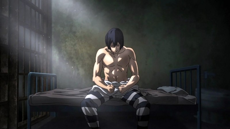 Create meme: anime prison school, anime prison, high security school