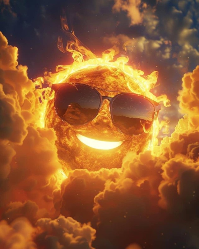 Create meme: the sun, the sun , people 