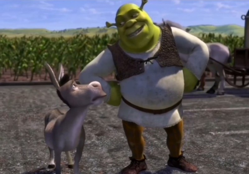 Create meme: donkey shrek, Shrek 2001 , Shrek jokes