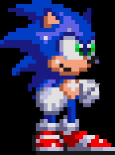 Create meme: sonic , sonic pixel, sonic x game