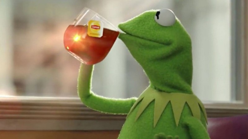 Create meme: Kermit tea, Kermit , Kermit Lipton the Frog