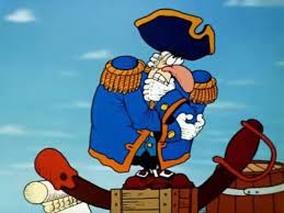 Create meme: treasure island, treasure island captain Smollett, captain Smollett treasure island cartoon