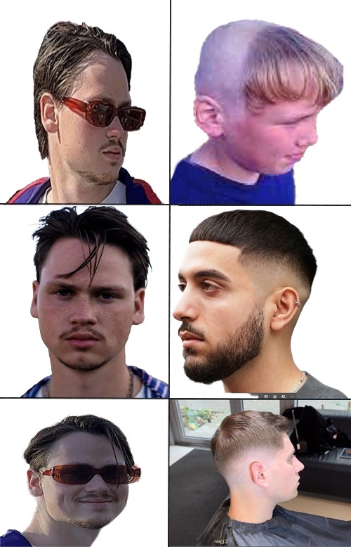 Create meme: trendy haircuts , haircuts, hairstyles of guys