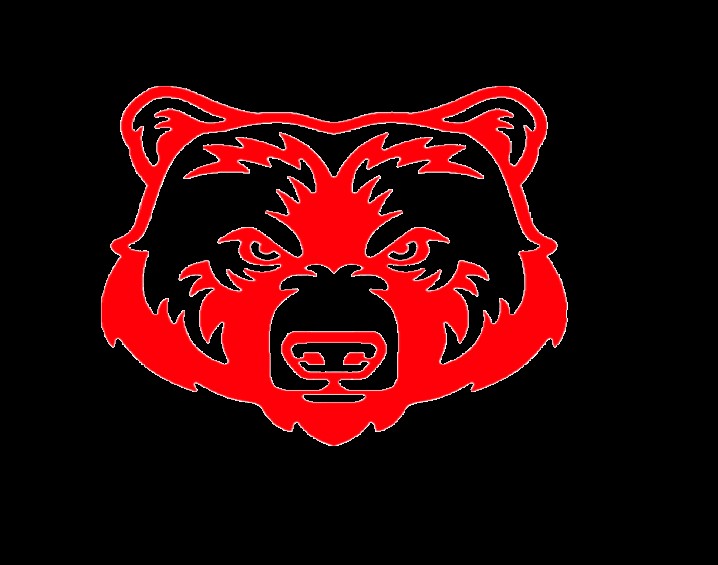 Create meme: red bear logo, bear logo, the muzzle of the bear