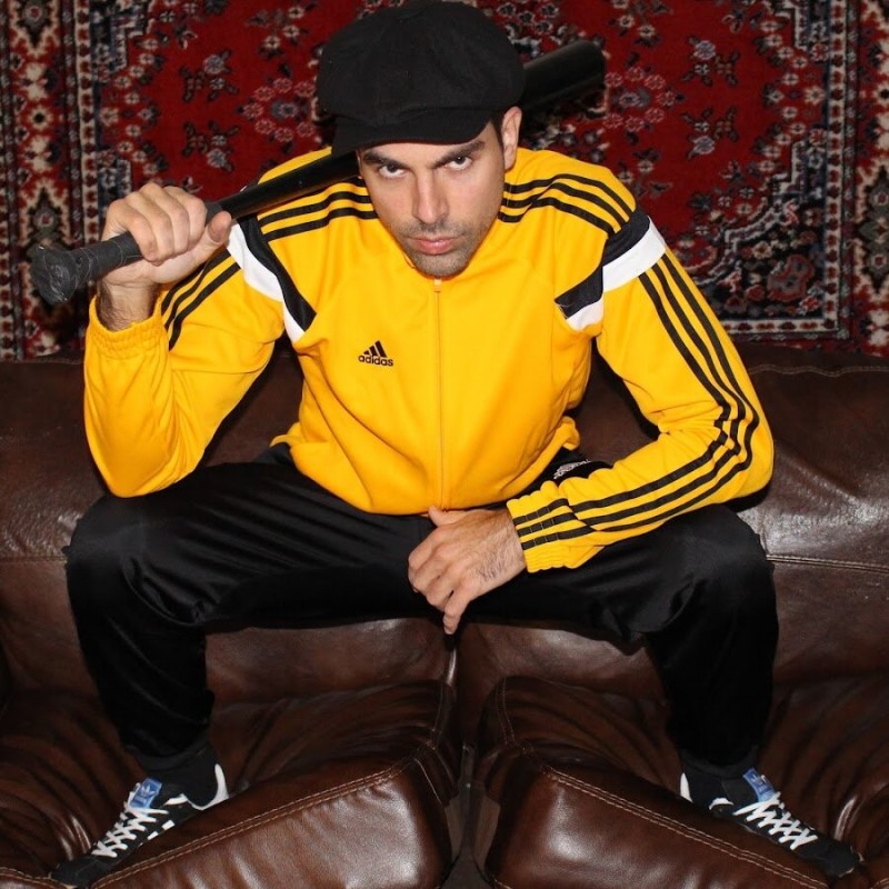 Create meme: adidas tracksuit gopnik, abibas gopnik, the image of a gopnik