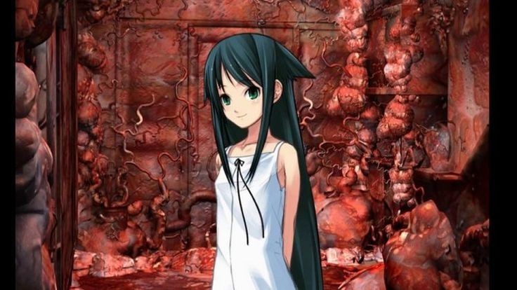 Создать мем: saya no uta, жуткие аниме арты, сайя но ута