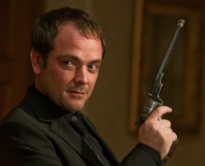 Create meme: Crowley supernatural poster, supernatural Crowley stills, mark Sheppard Crowley