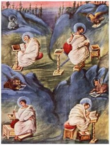 Создать мем: каролингское возрождение, книжная миниатюра каролингского возрождения, читать евангелие