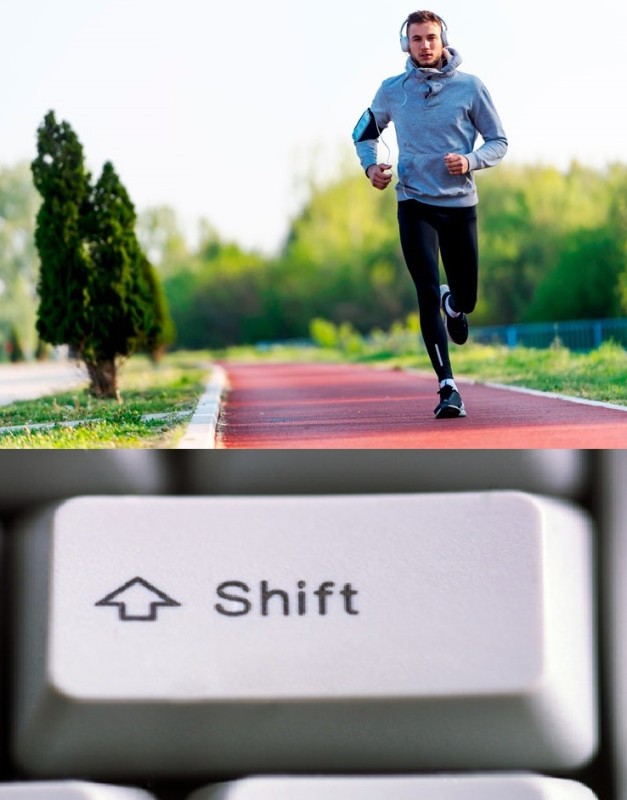 Создать мем: shift, клавиши на клавиатуре, бег с ускорением