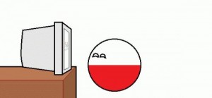 Create meme: Poland can not into space, countryballs, polandball