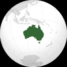 Create meme: Australia is a continent, Globe of Australia, mainland australia
