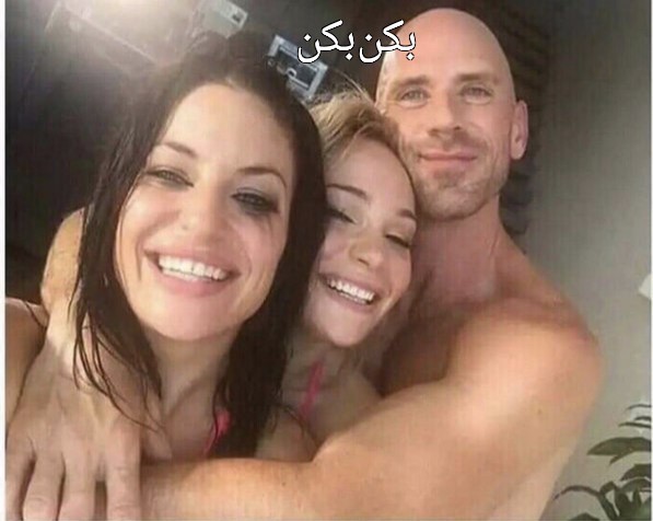 Create meme: johnny sins wife, john sins and his wife, kissa sins wife of johnny sins