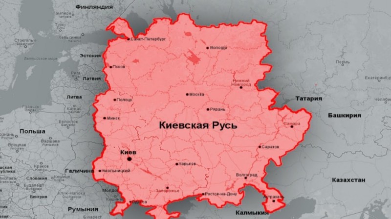 Создать мем: русь карта, киевская русь территория на карте, границы киевской руси