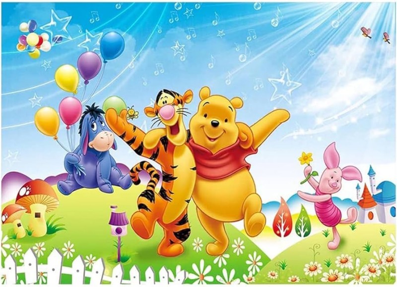 Create meme: children's banner, background Winnie the Pooh, winnie the pooh