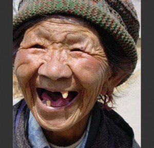 Create meme: portrait , grandma with no teeth, toothless girl