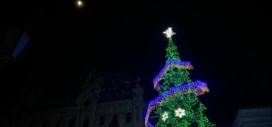 Create meme: darkness, the main tree, Christmas tree