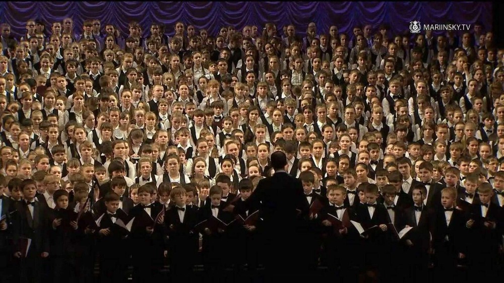 Create meme: Children's Choir of Russia at the Mariinsky Theatre, Children's Choir of Russia with Gergiev, choir 