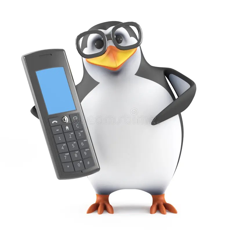 Создать мем: пингвин в очках с телефоном, пингвинчик с телефоном, пингвин в очках