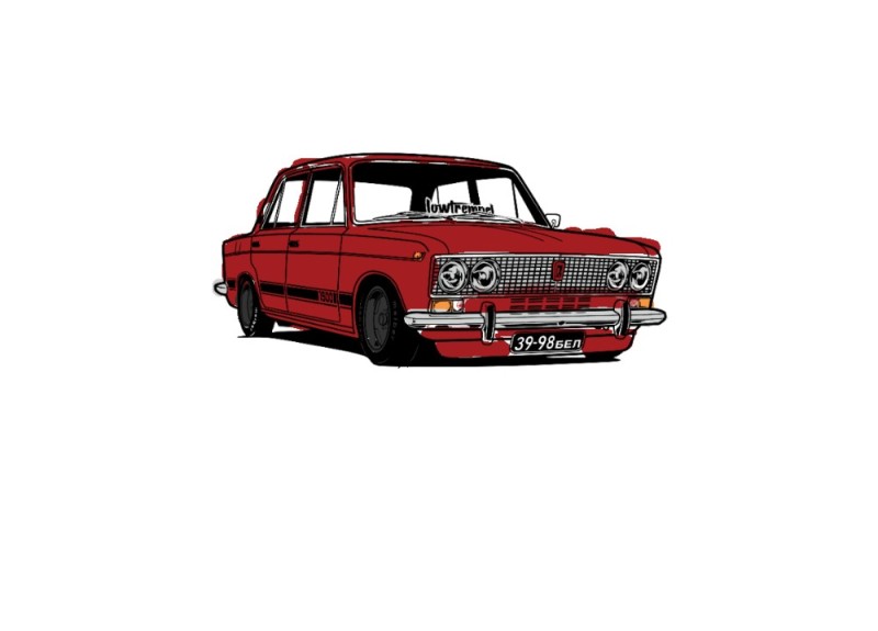 Create meme: stickers on VAZ 2103, auto , VAZ 2103 side art