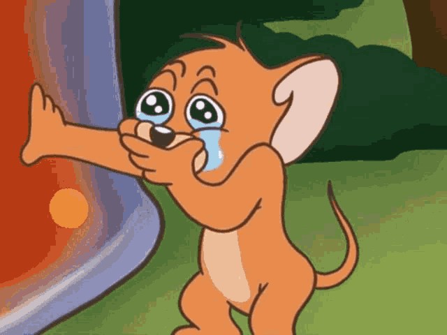 Create meme: Jerry is crying, Jerry the mouse is crying, meme Jerry 