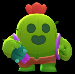 Create meme: brawl stars cactus, brawl stars spike, the spike brawl