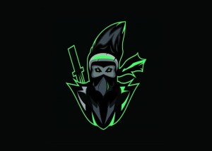 Создать мем: ninja геймер, gamer, зеленый логотип клану