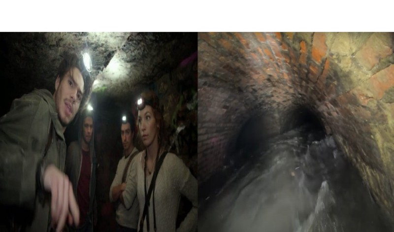 Создать мем: подземная река неглинная, темнота, подземная река неглинная экскурсия